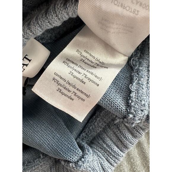 New WeWoreWhat Tie Halter Bra Top Wide Rib Storm Blue Summertime Size Small - Picture 4 of 4